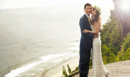 甜蜜背景婚纱照